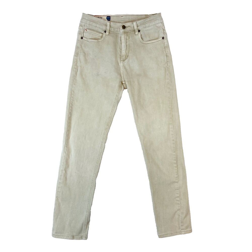 Marine Layer Men's 30x32* Slim Straight Fit Jeans Pants‎ Khaki Beige Stretch